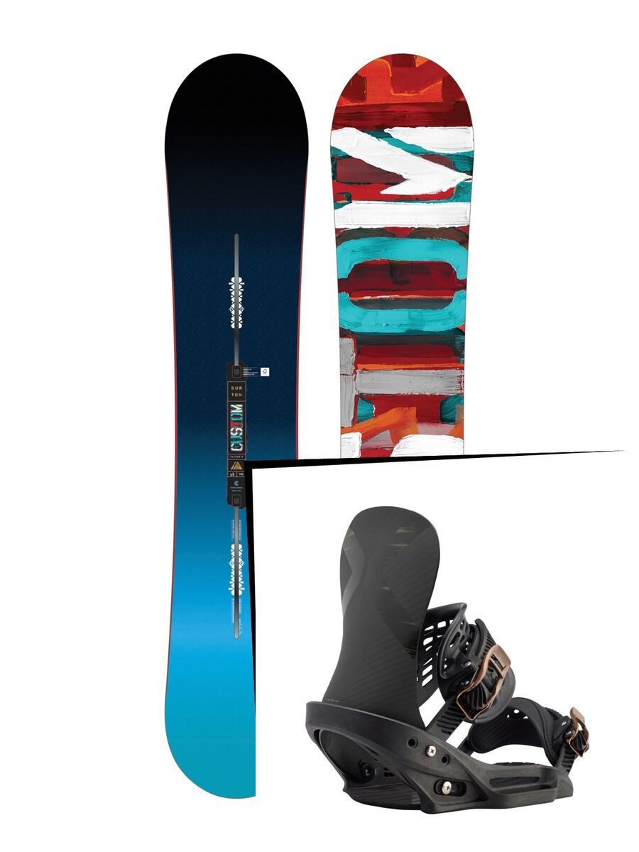 Set: Burton Custom Flying V 2017 +  X-Base EST (1712957S) - Bild 1