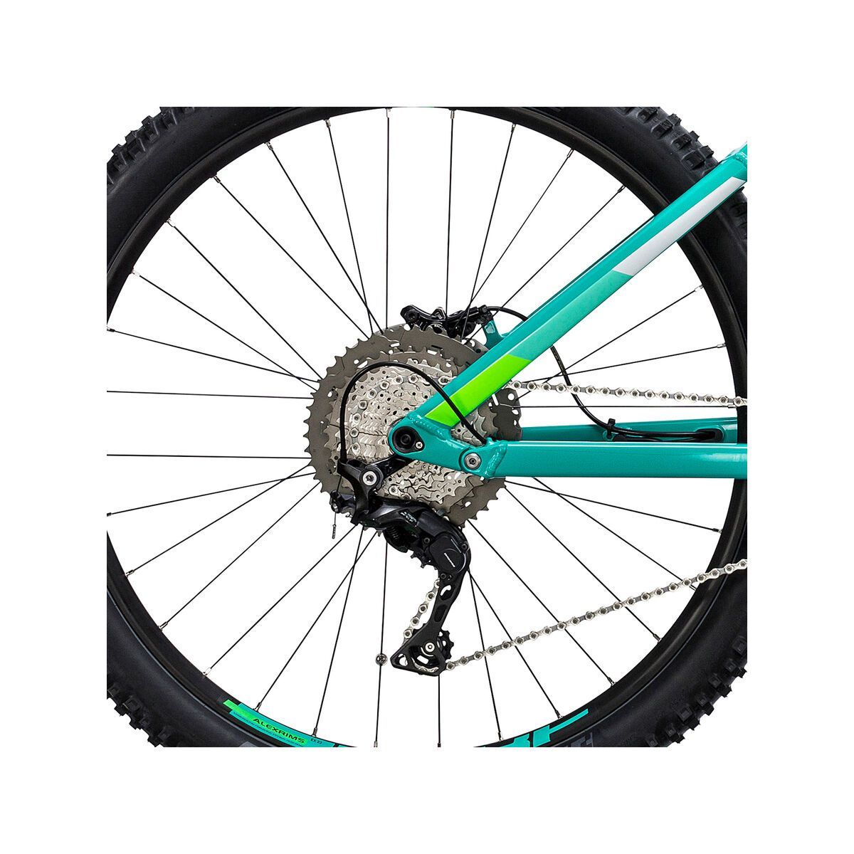 Cube Sting WLS Hybrid 120 SL 500 27.5, mint´n´flashgreen - Bild 4