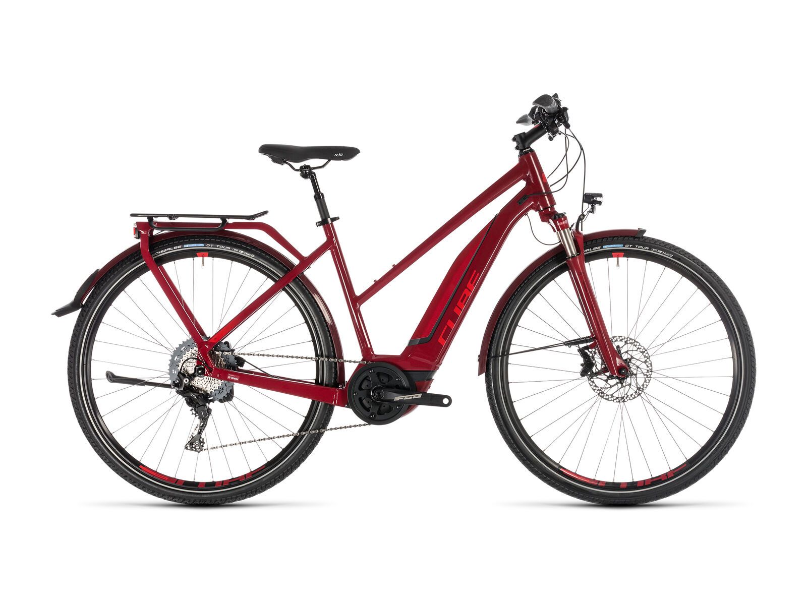Cube Touring Hybrid EXC 500 Trapeze, darkred´n´red - Bild 1