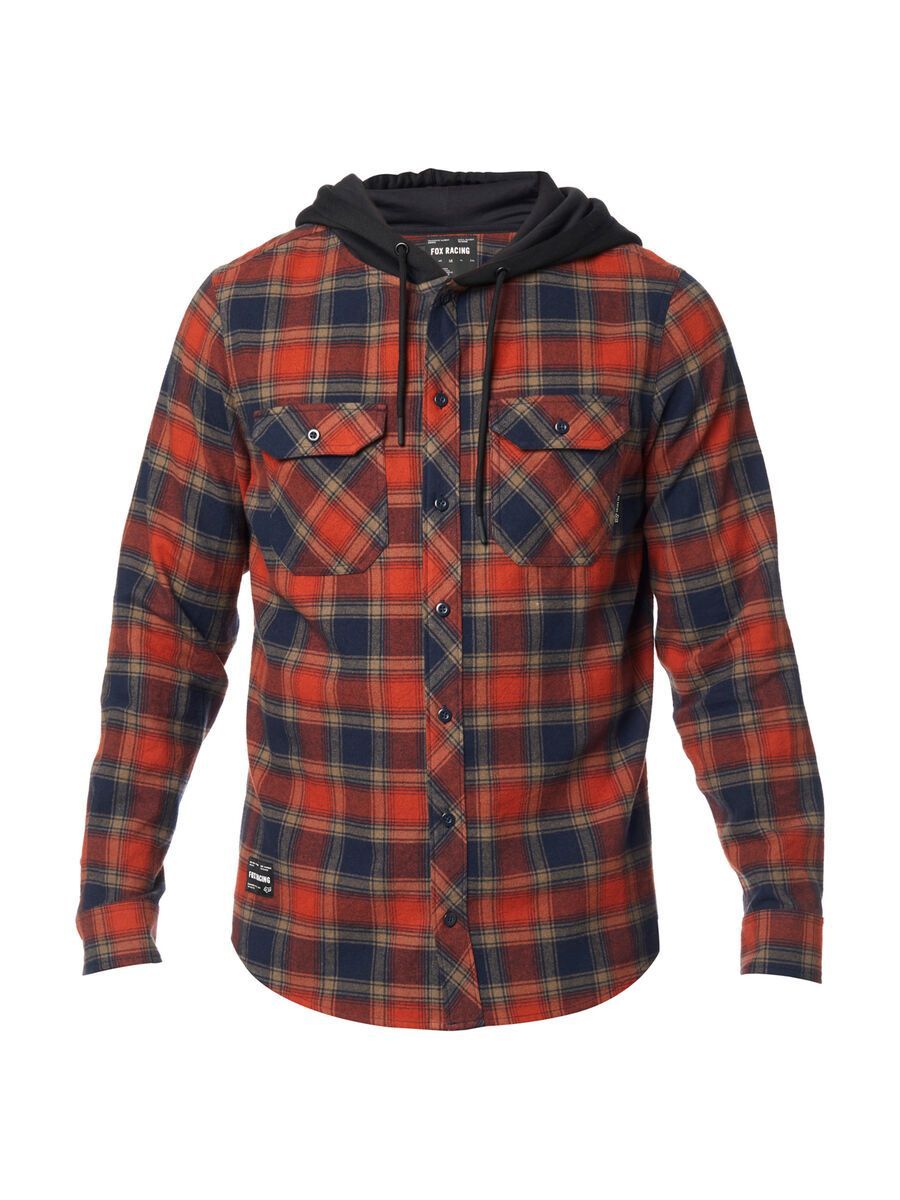 Fox Avalon Hooded Flannel, adobe - Bild 1
