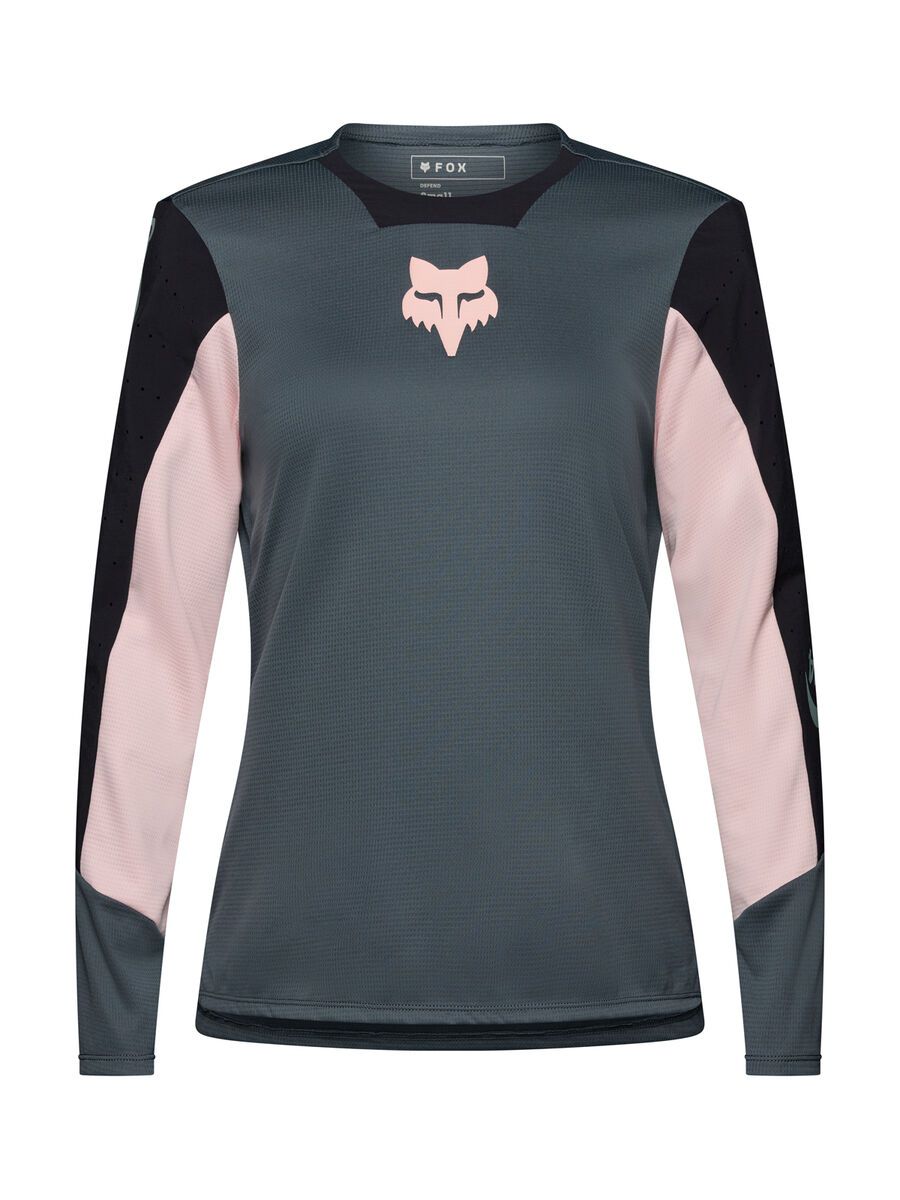 Fox Womens Defend Long Sleeve Jersey Creation, deep cobalt - Bild 1