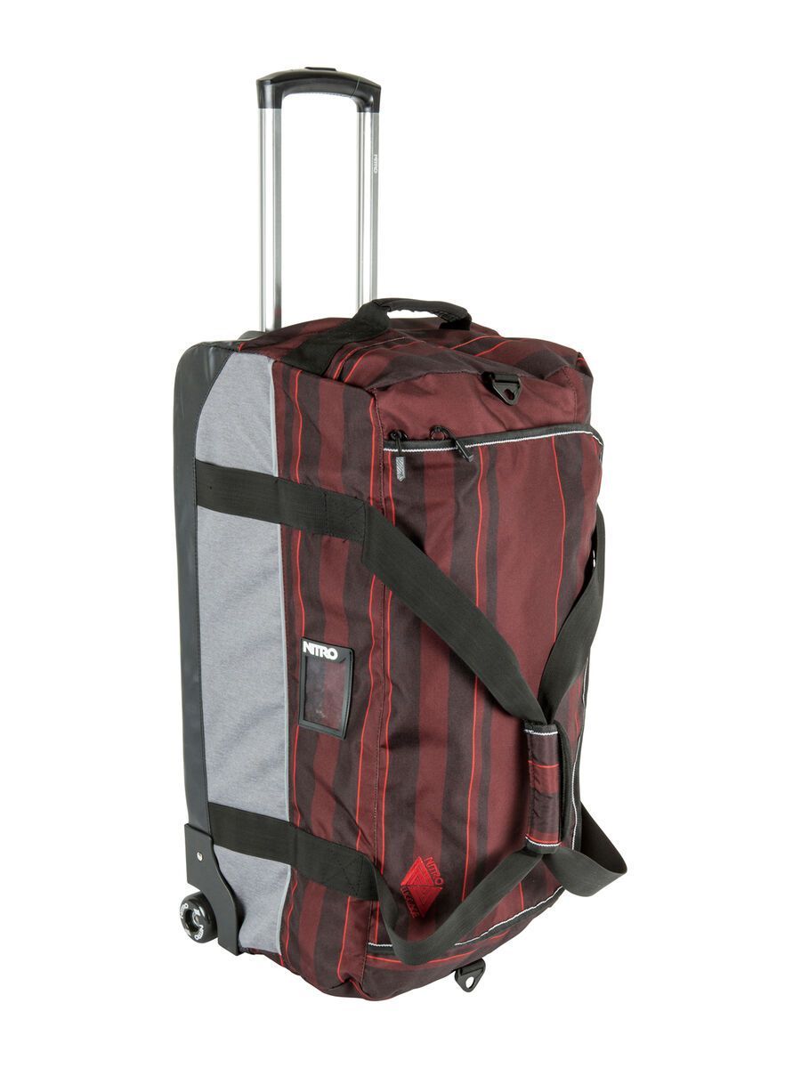 Nitro Team Duffle XL Wheelie, red stripes - Bild 1