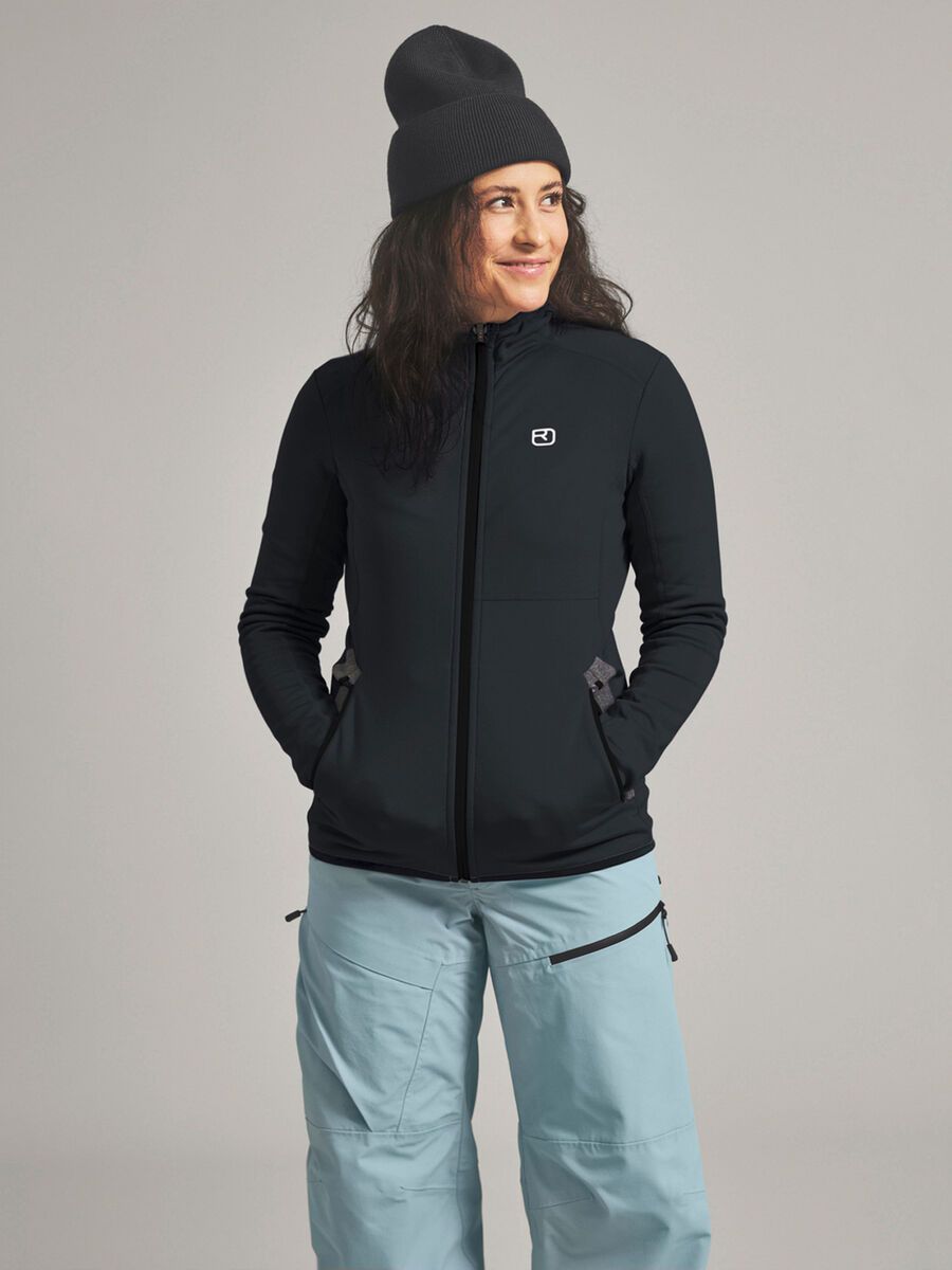 Ortovox Merino Fleece Hoody W, black raven - Bild 4