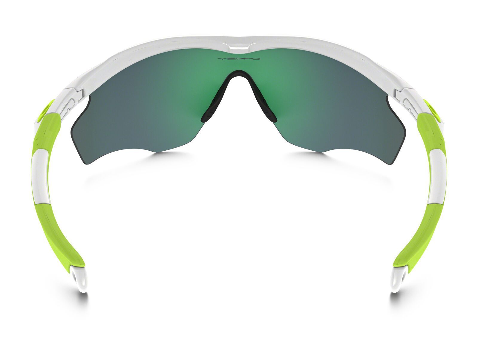 Oakley M2 Frame XL, polished white/Lens: jade iridium - Bild 3