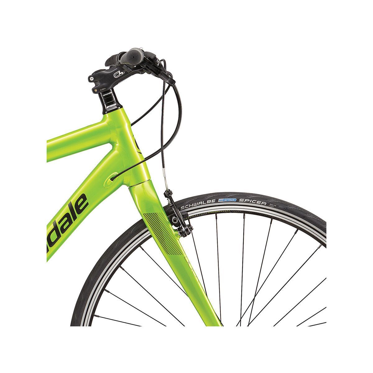 Cannondale Quick 4, acid green w/ jet black and anthracite, reflective detail, gloss - AGR - Bild 5