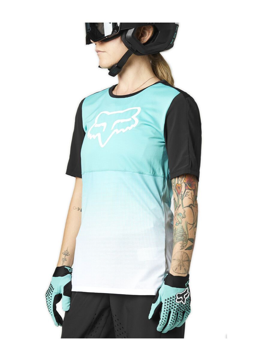Fox Womens Flexair SS Jersey, teal - Bild 3