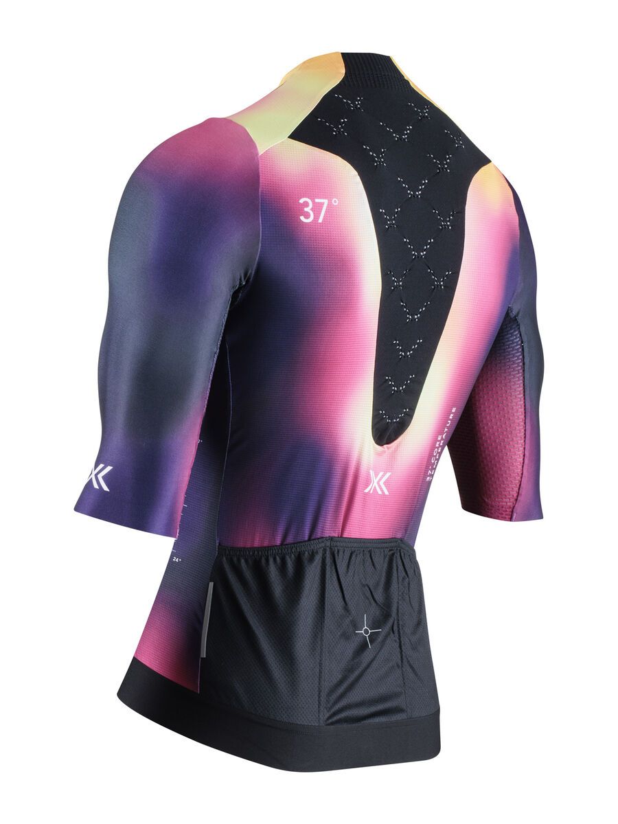 X-Bionic Corefusion Men's Cycling Short Sleeve Aero Jersey, heatmap - Bild 2