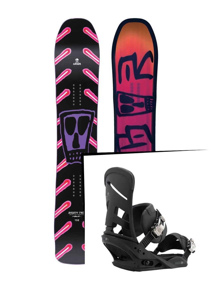 Set: Arbor Zygote Twin 2017 + Burton Mission (1712873S) - Bild 1