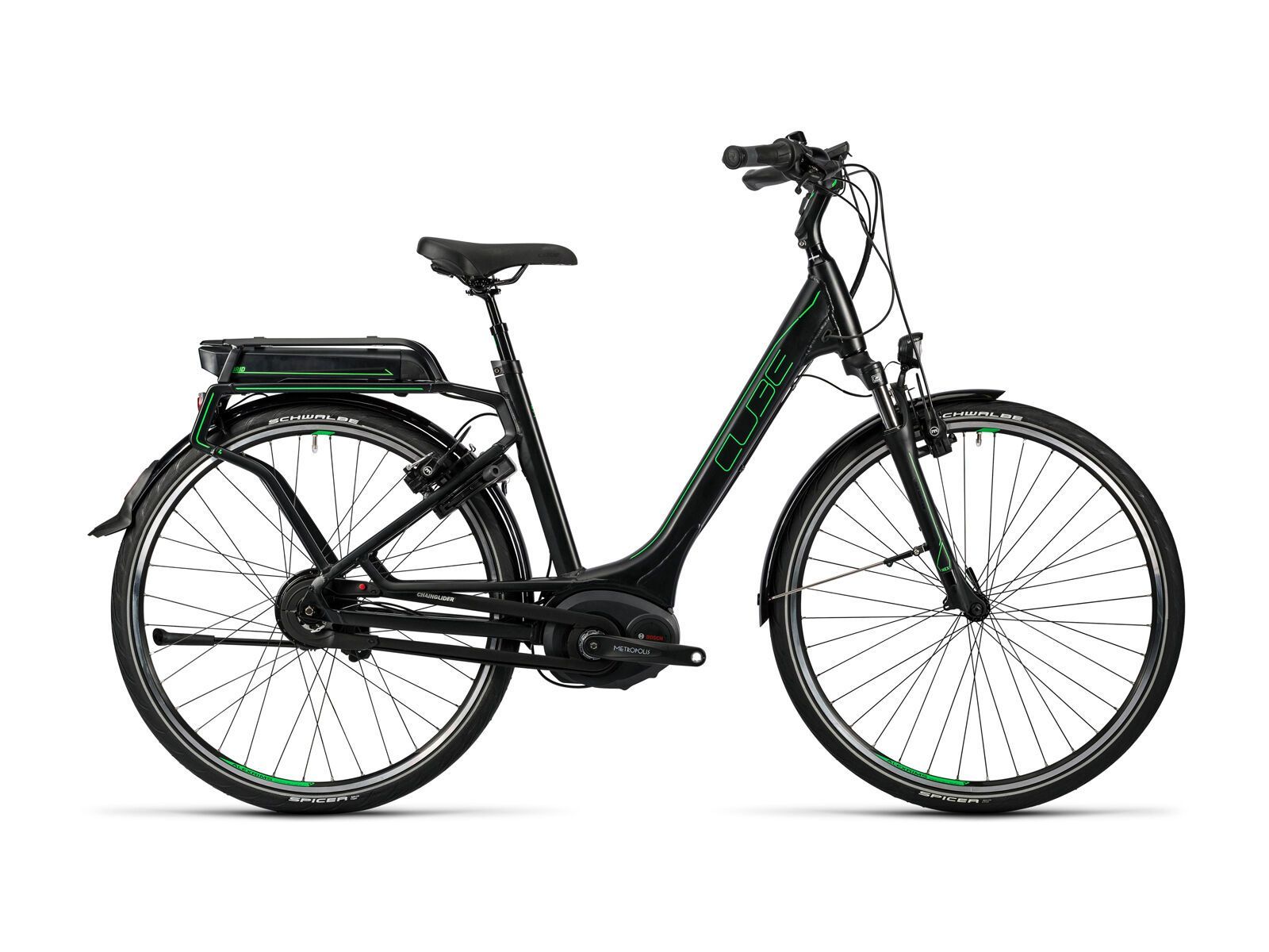 Cube Delhi Hybrid Pro 500 Easy Entry, glossy´n´flashgreen - Bild 1