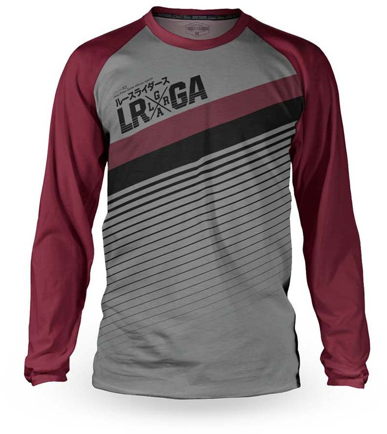 Loose Riders Cult of Shred Jersey LS VHS Wine - Bild 1