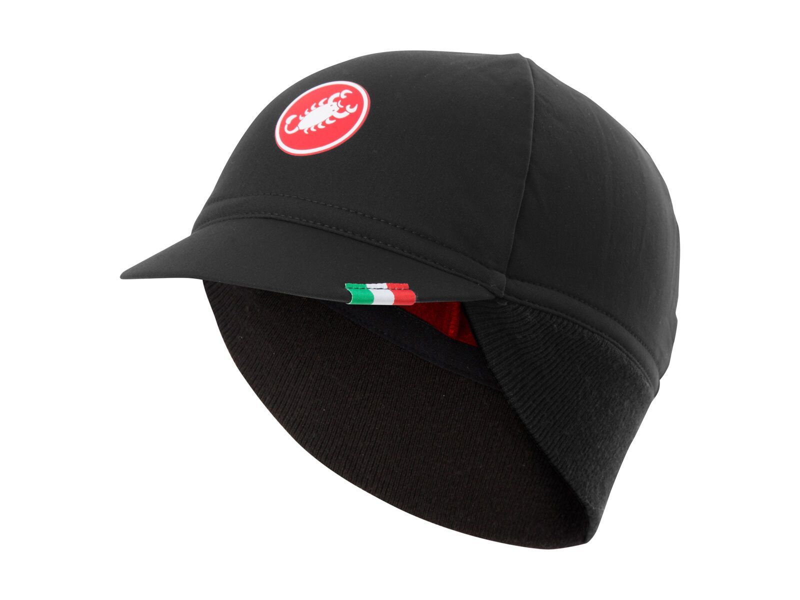 Castelli Difesa Thermal Cap, black/red - Bild 1