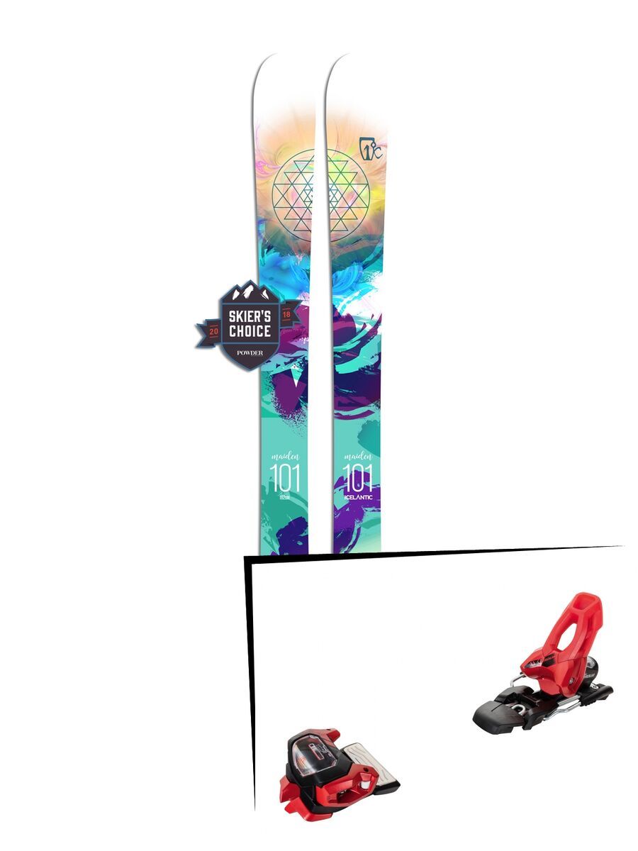 Set: Icelantic Maiden 101 2018 + Tyrolia Attack² 11 GW red - Bild 1