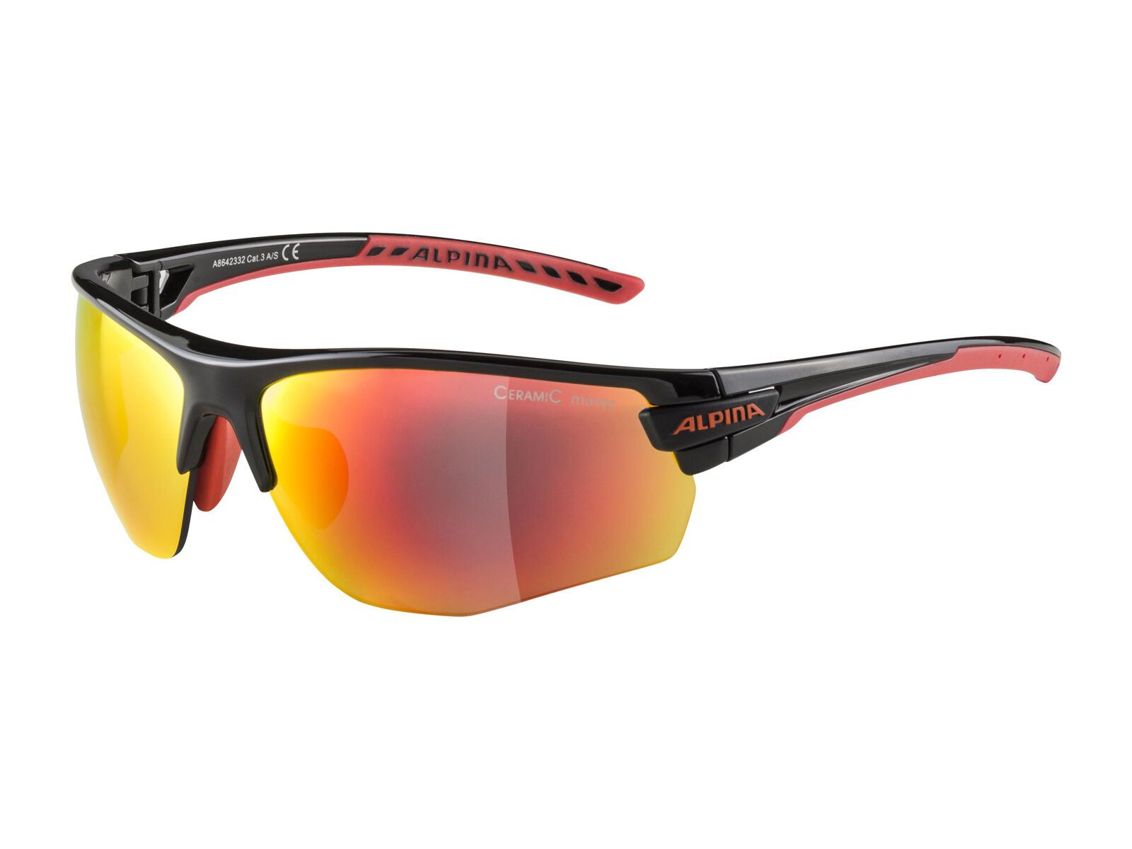 Alpina Tri-Scray 2.0 HR Mirror Red, black-red - Bild 1