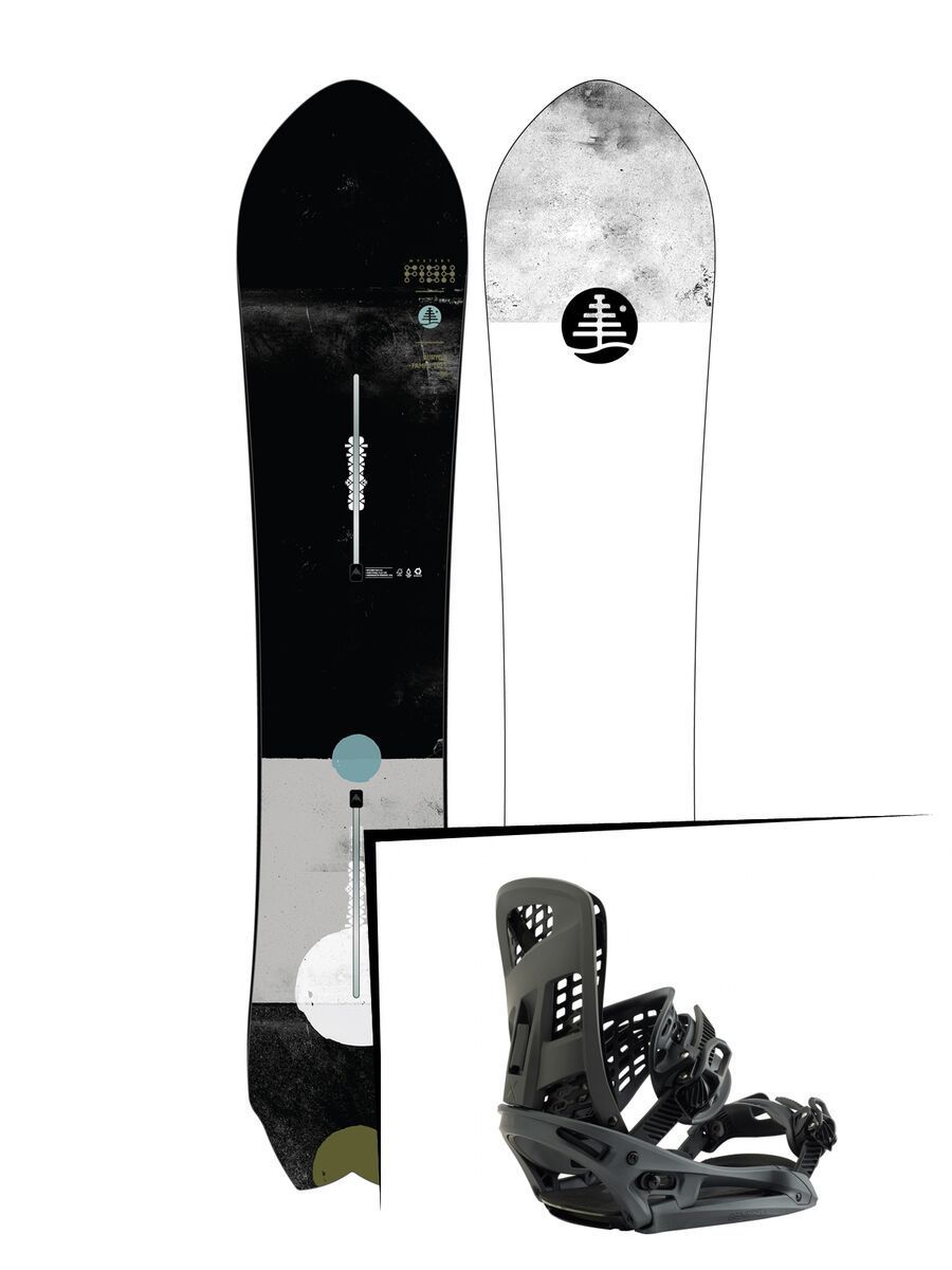 Set: Burton Family Tree Mystery Fish 2019 + Burton Genesis X EST black matte - Bild 1