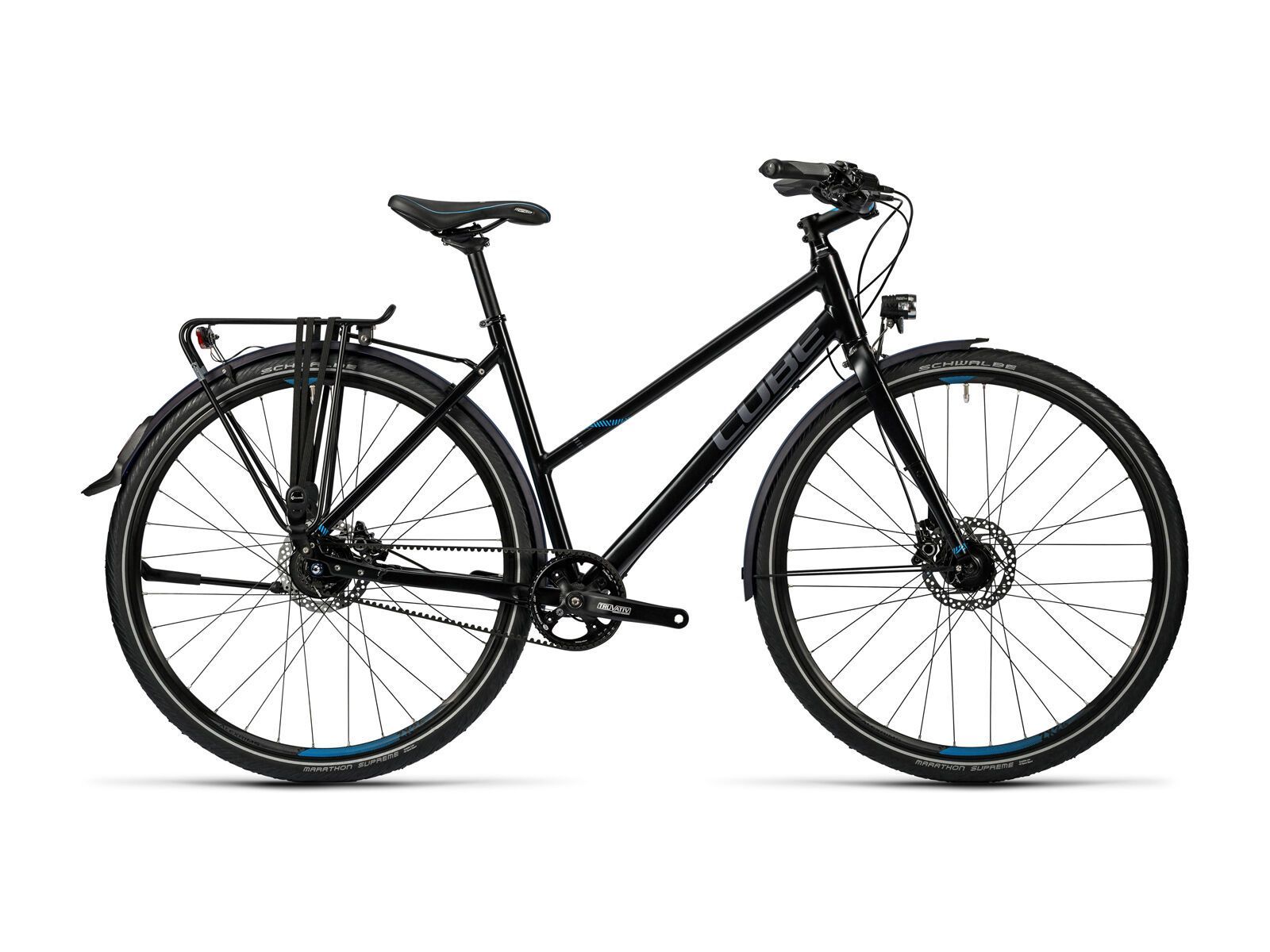 Cube Travel SL Trapeze, black grey flashblue - Bild 1