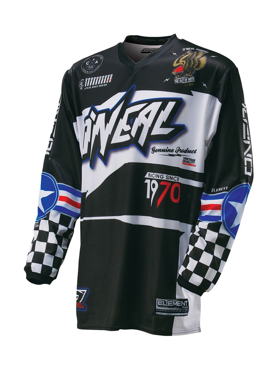 ONeal Element Kids Jersey Afterburner, black/blue - Bild 1