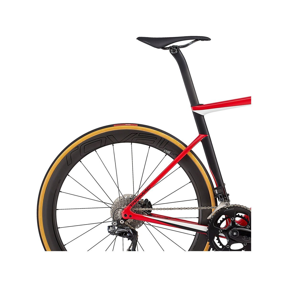 Specialized S-Works Tarmac Disc, gloss flo red/metallic white silver/satin black - Bild 7