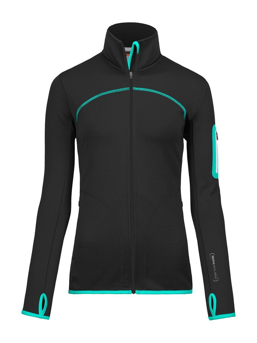 Ortovox Merino Fleece Jacket W, black raven - Bild 1