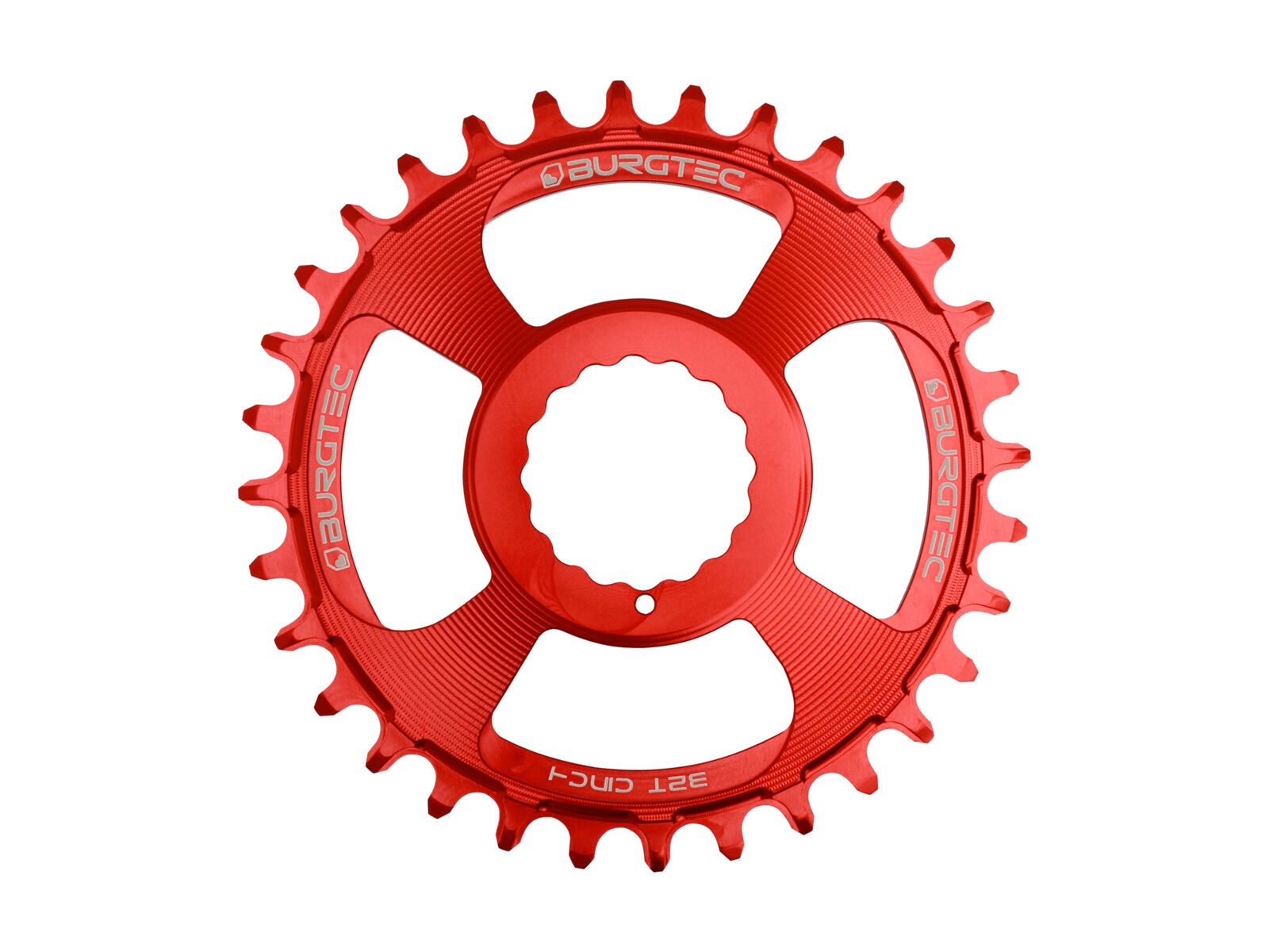 Burgtec Cinch Thick Thin Chainring, race red - Bild 1
