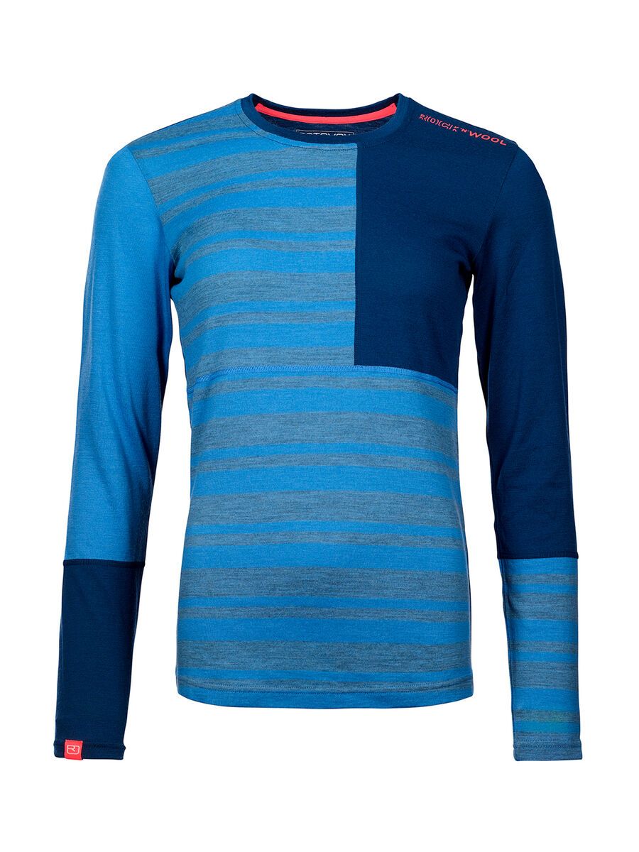 Ortovox 185 Rock'n'wool Long Sleeve W, sky blue - Bild 1