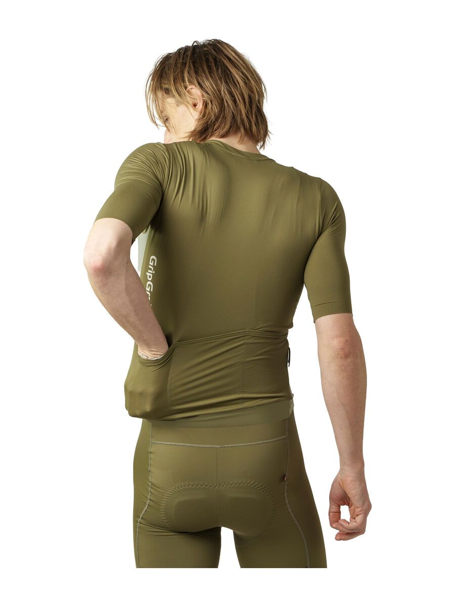 GripGrab PACR Lightweight Short Sleeve Jersey, olive green - Bild 6