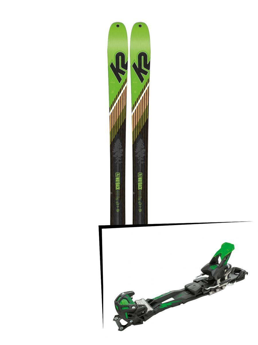 Set: K2 SKI Wayback 88 2019 + Tyrolia Adrenalin 16 solid black flash green - Bild 1