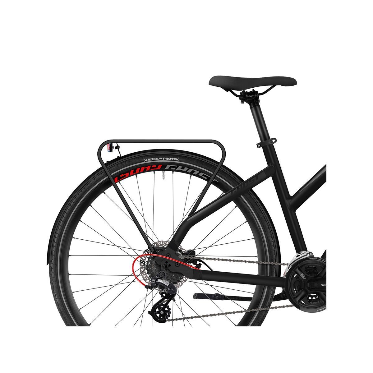 Ghost Square Trekking 2.8 W AL, night black/titanium gray/riot red - Bild 6