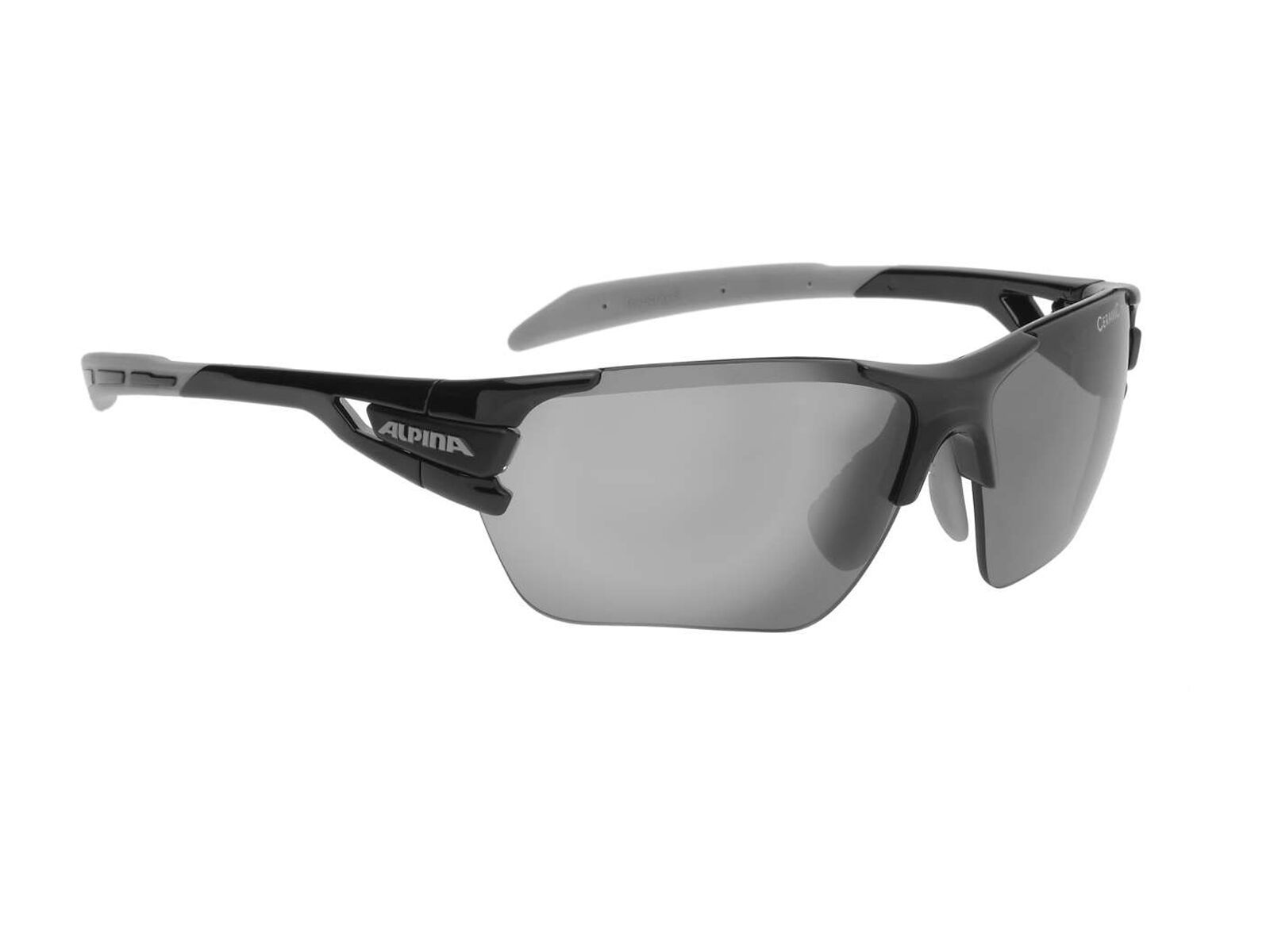 Alpina Tri-Scray S inkl. Wechselscheibe, black grey/Lens: black mirror - Bild 1