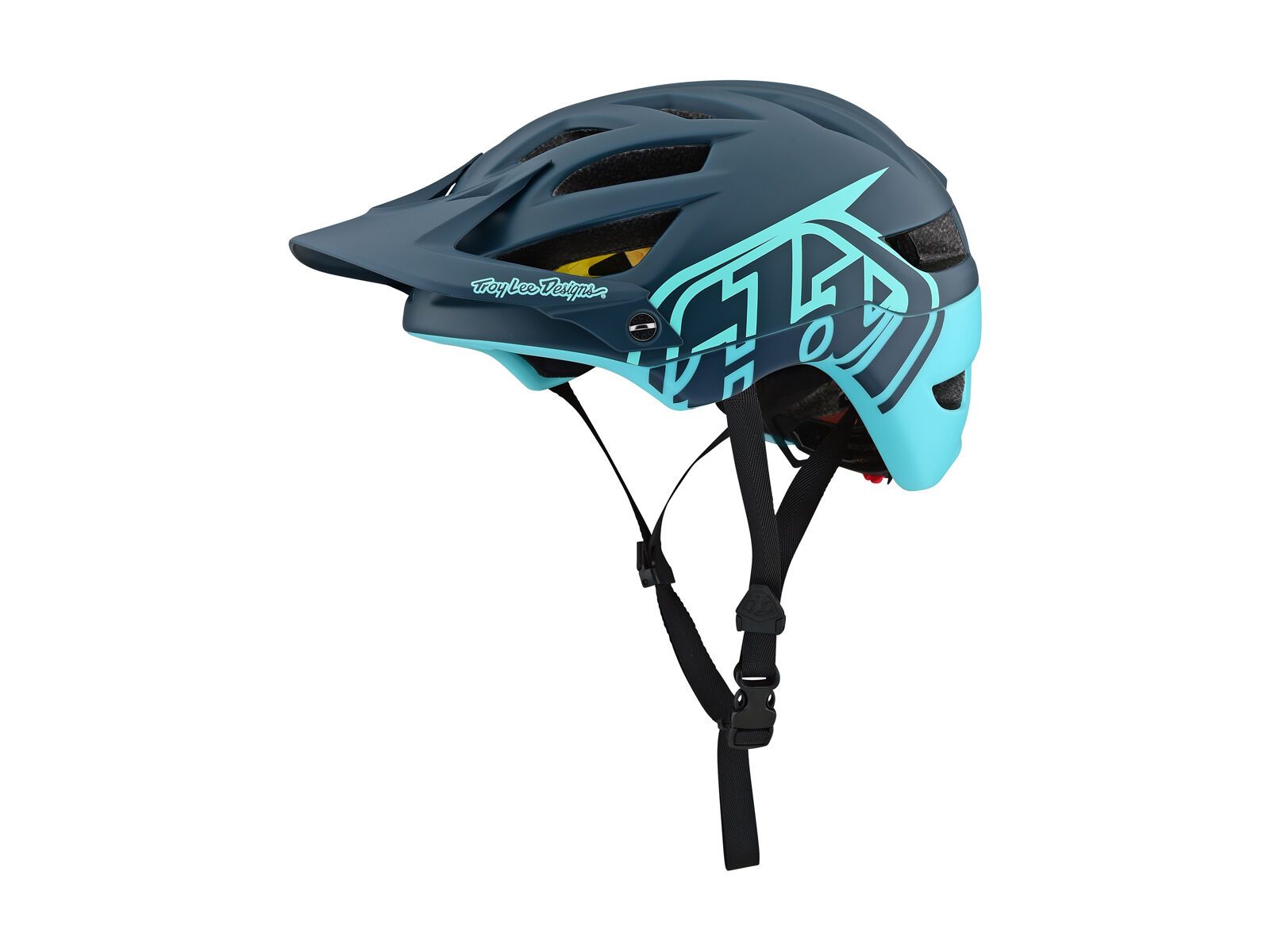 TroyLee Designs A1 Classic Helmet MIPS, dark gray/aqua - Bild 1