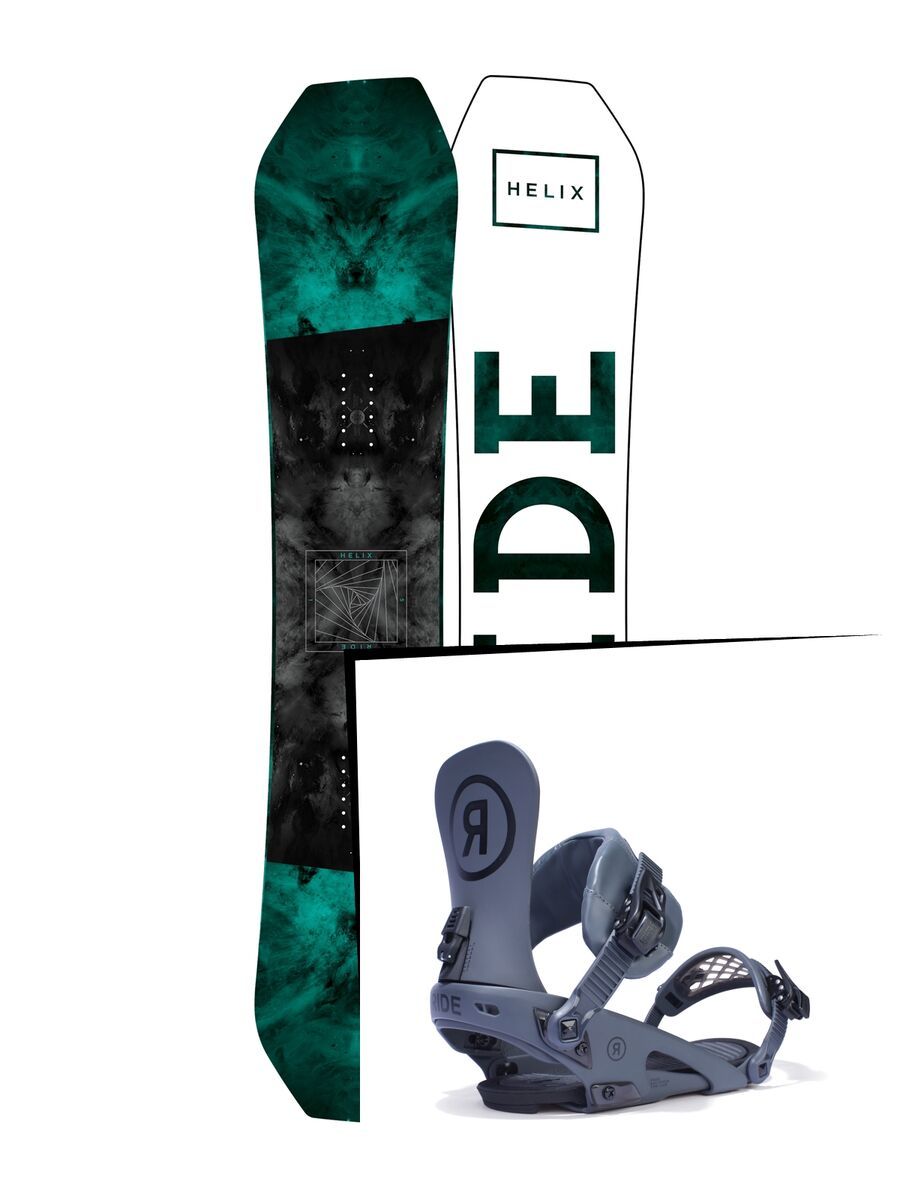 Set: Ride Helix 2017 + Ride Rodeo 2017, grey - Snowboardset - Bild 1