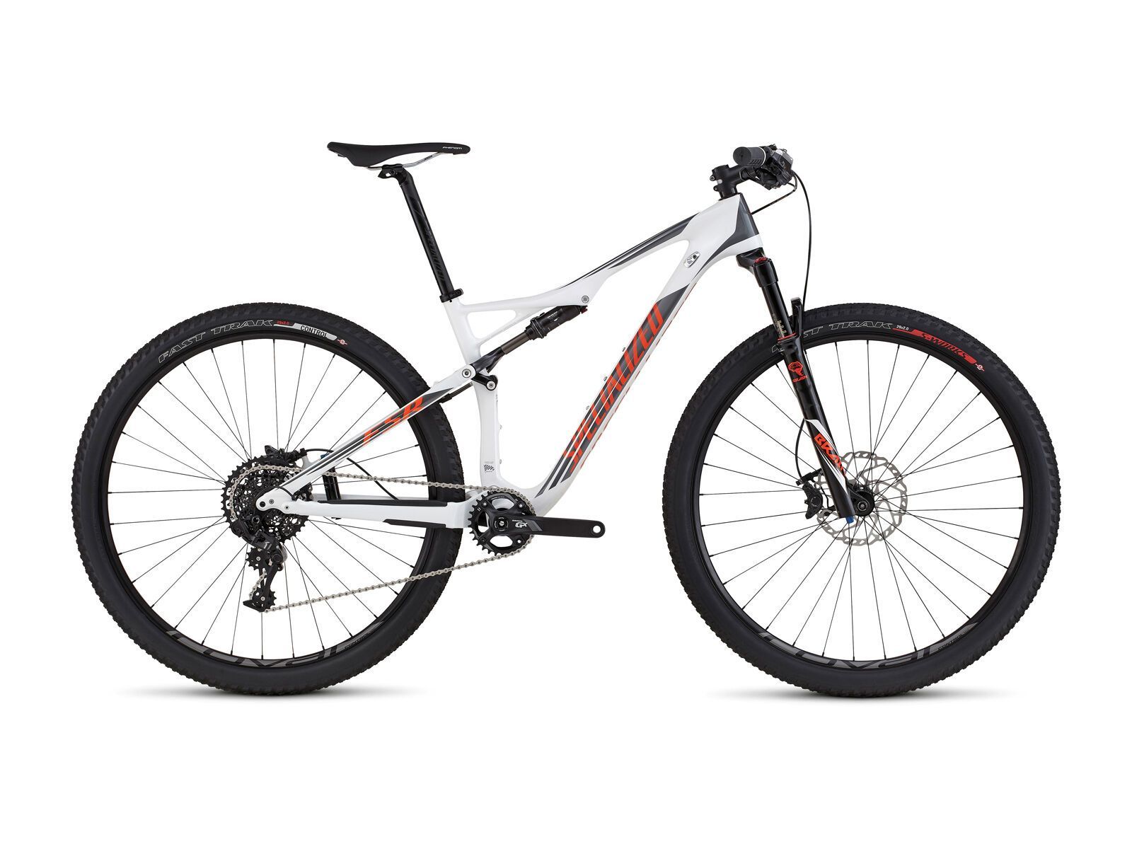 Specialized Epic FSR Elite Carbon 29 World Cup, gloss white/charcoal/moto orange - Bild 1