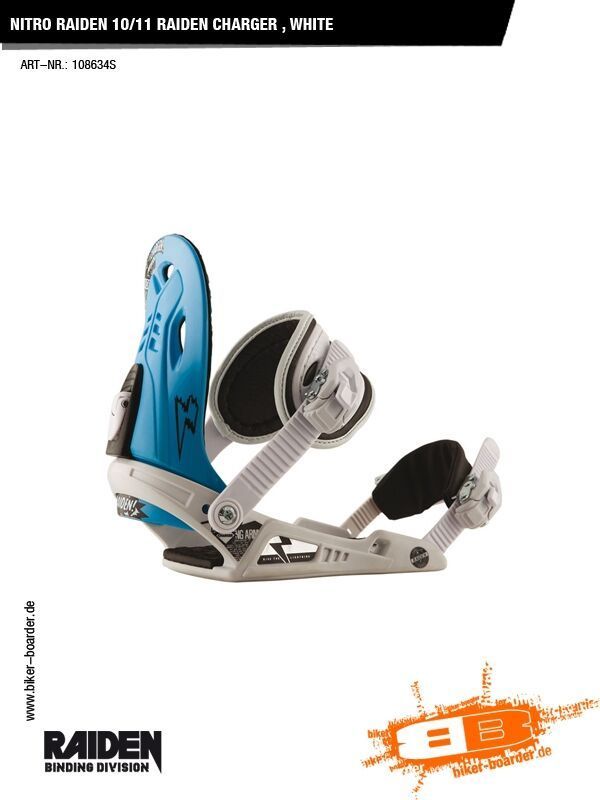 Nitro Raiden Charger, White - Bild 1