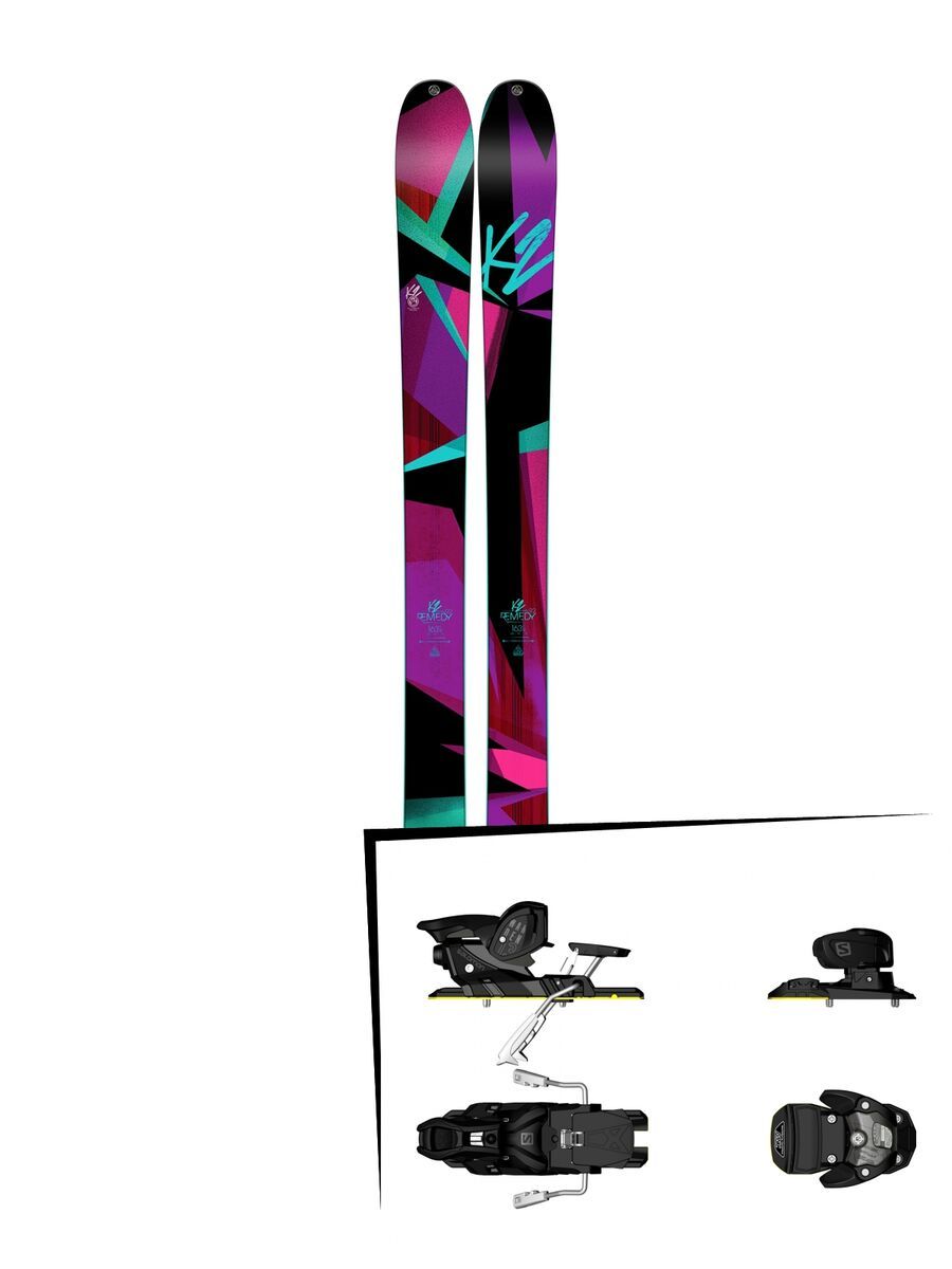 K2 SKI Set: Remedy 92 2016 + Salomon Warden MNC 13 - Bild 1