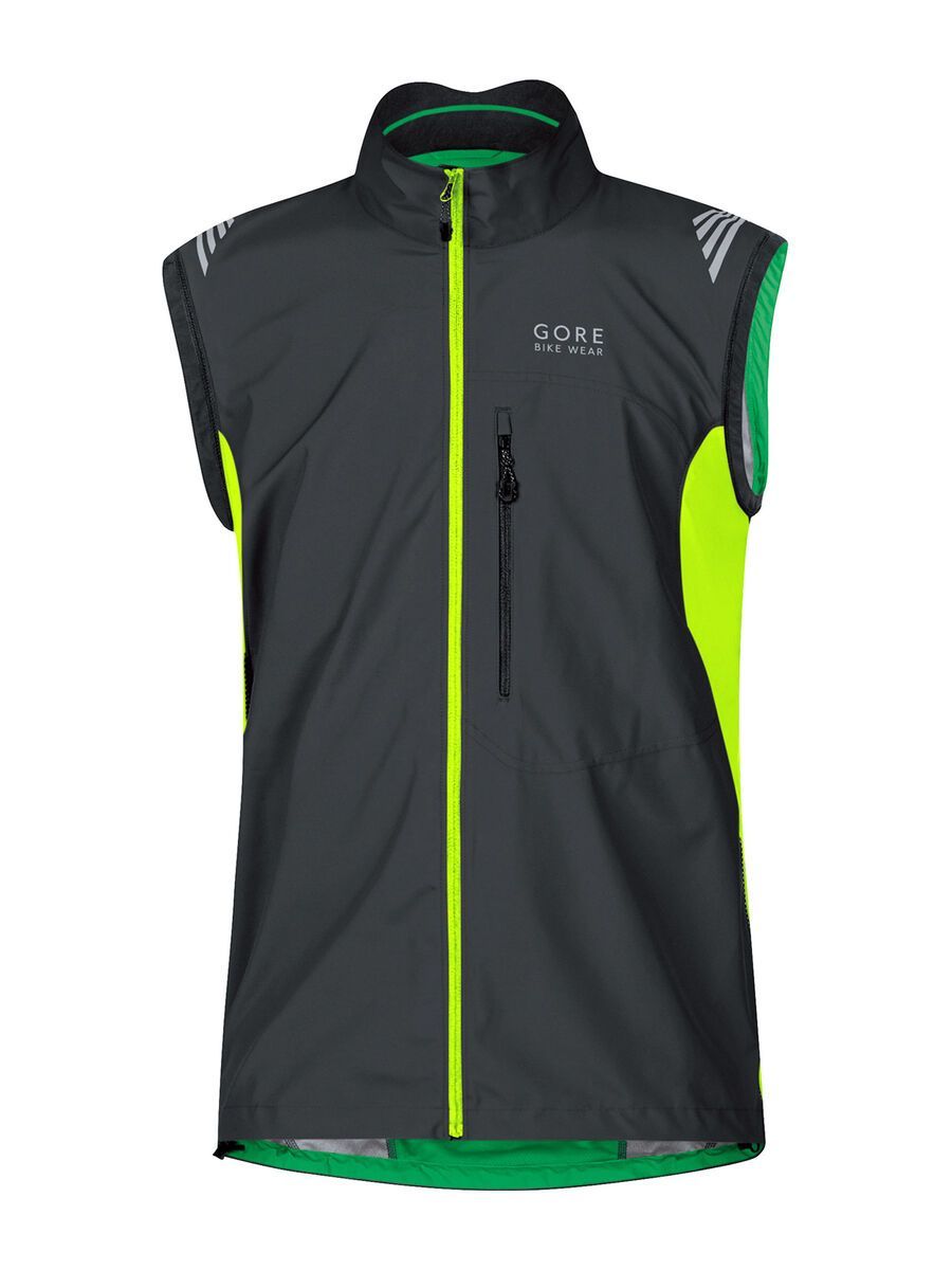 Gore Bike Wear Element Windstopper Active Shell Zip-Off Jacke, black/neon yellow - Bild 3