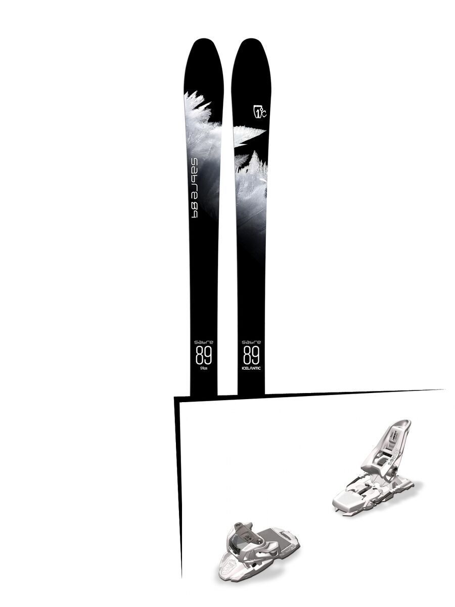 Set: Icelantic Sabre 89 2018 + Marker Squire 11 white - Bild 1