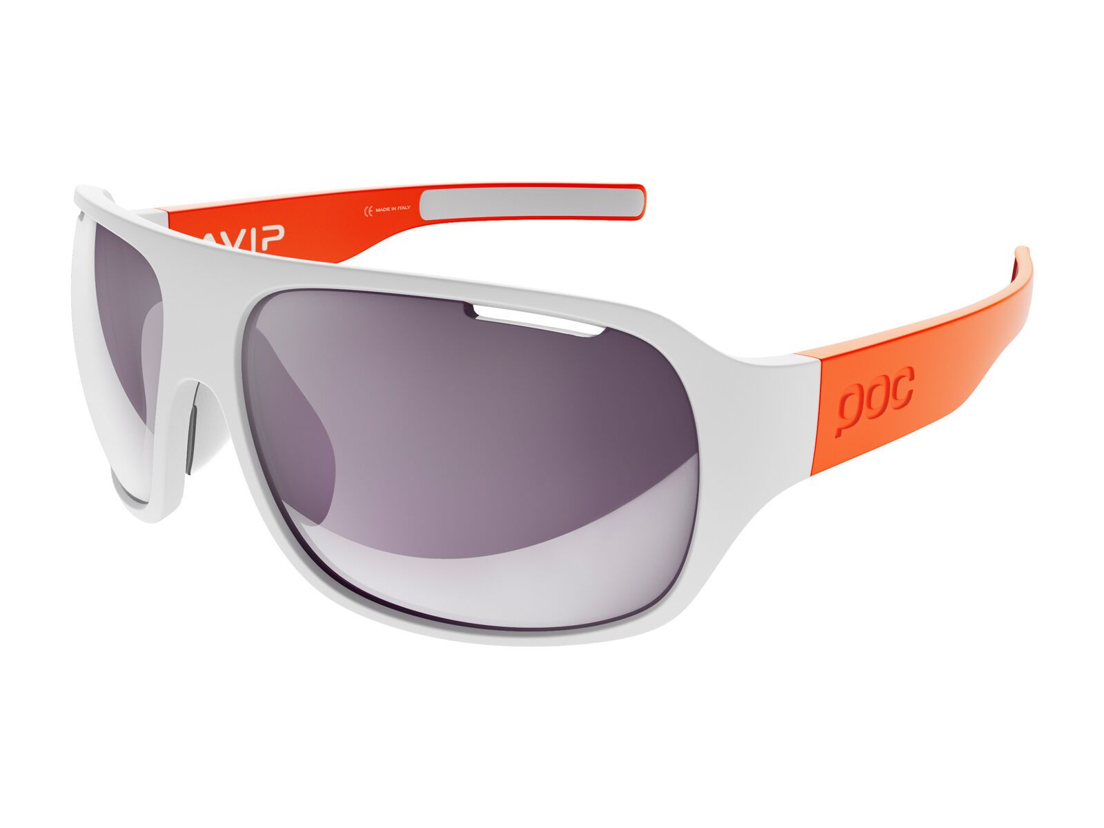 POC DO Flow AVIP, hydrogen white/zink orange/Lens: violet/light silver - Bild 1