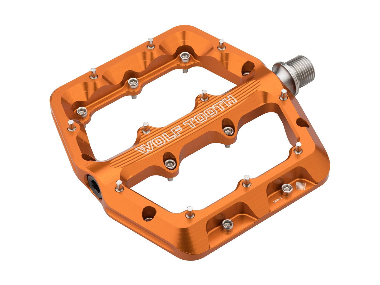 Wolf Tooth Waveform Aluminium Pedals - Large, orange - Bild 2