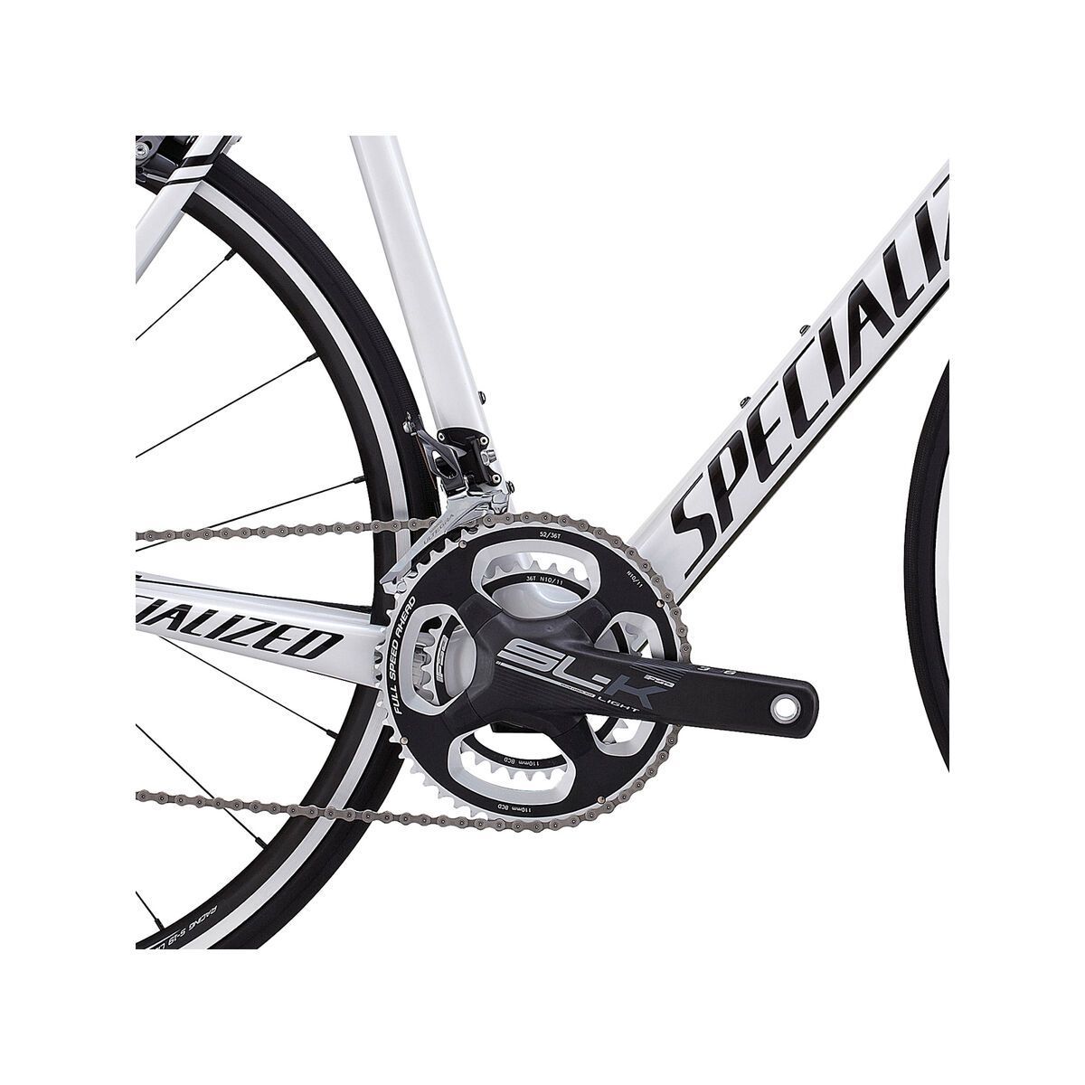 Specialized Tarmac Expert, gloss metallic white/tarmac black - Bild 3