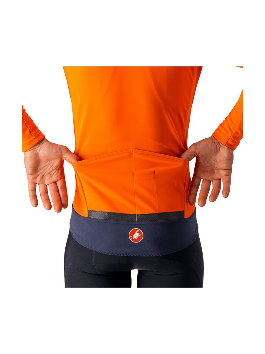 Castelli Perfetto RoS Long Sleeve, orange/steel blue - Bild 5