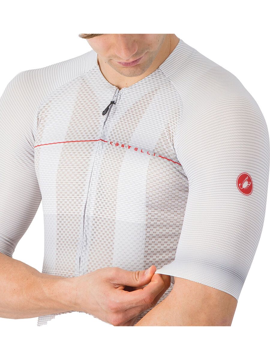 Castelli Climber's A/C Jersey, silver gray/red - Bild 4