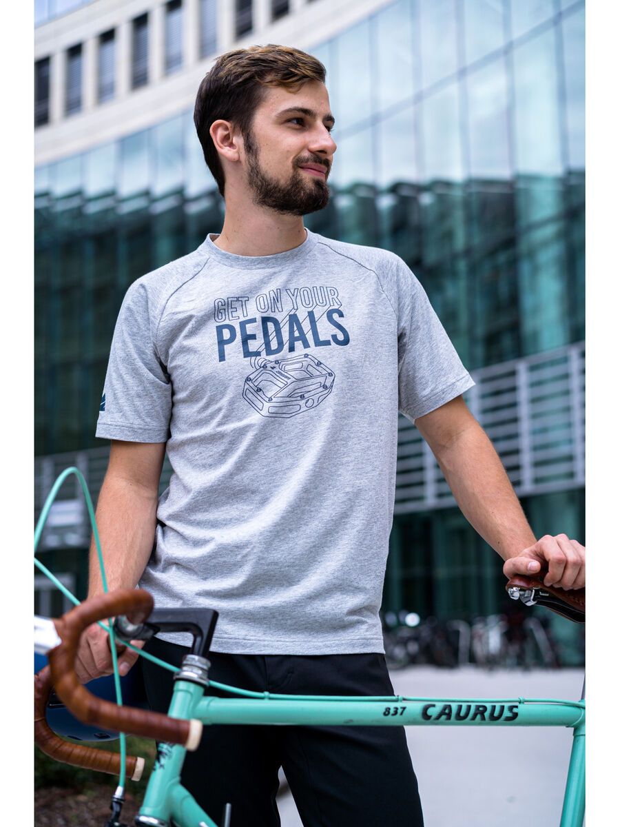 Zimtstern Pedalz Tee Men’s, glacier grey melange - Bild 3