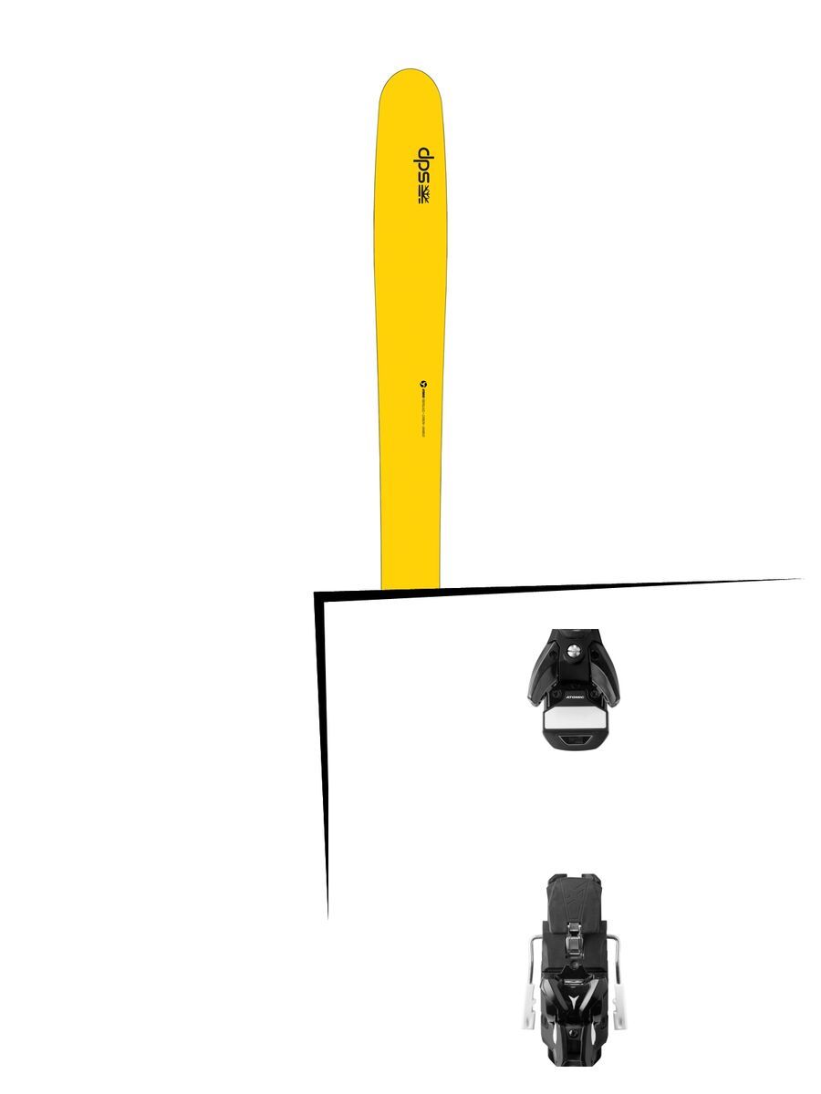 Set: DPS Skis Wailer 112 RP2 Hybrid 2016 + Atomic STH 13 WTR 115 mm, black/gun metal - Skiset - Bild 1