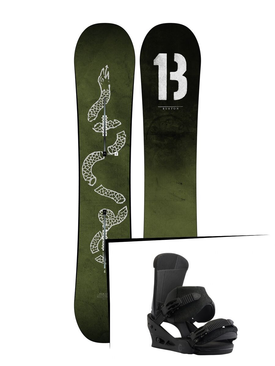 Set: Burton Descendant 2019 + Burton Custom black matte - Bild 1