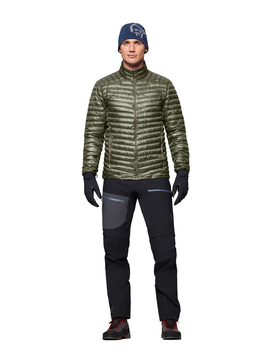 Norrona trollveggen down800 super light Jacket M's, deep lichen green - Bild 4
