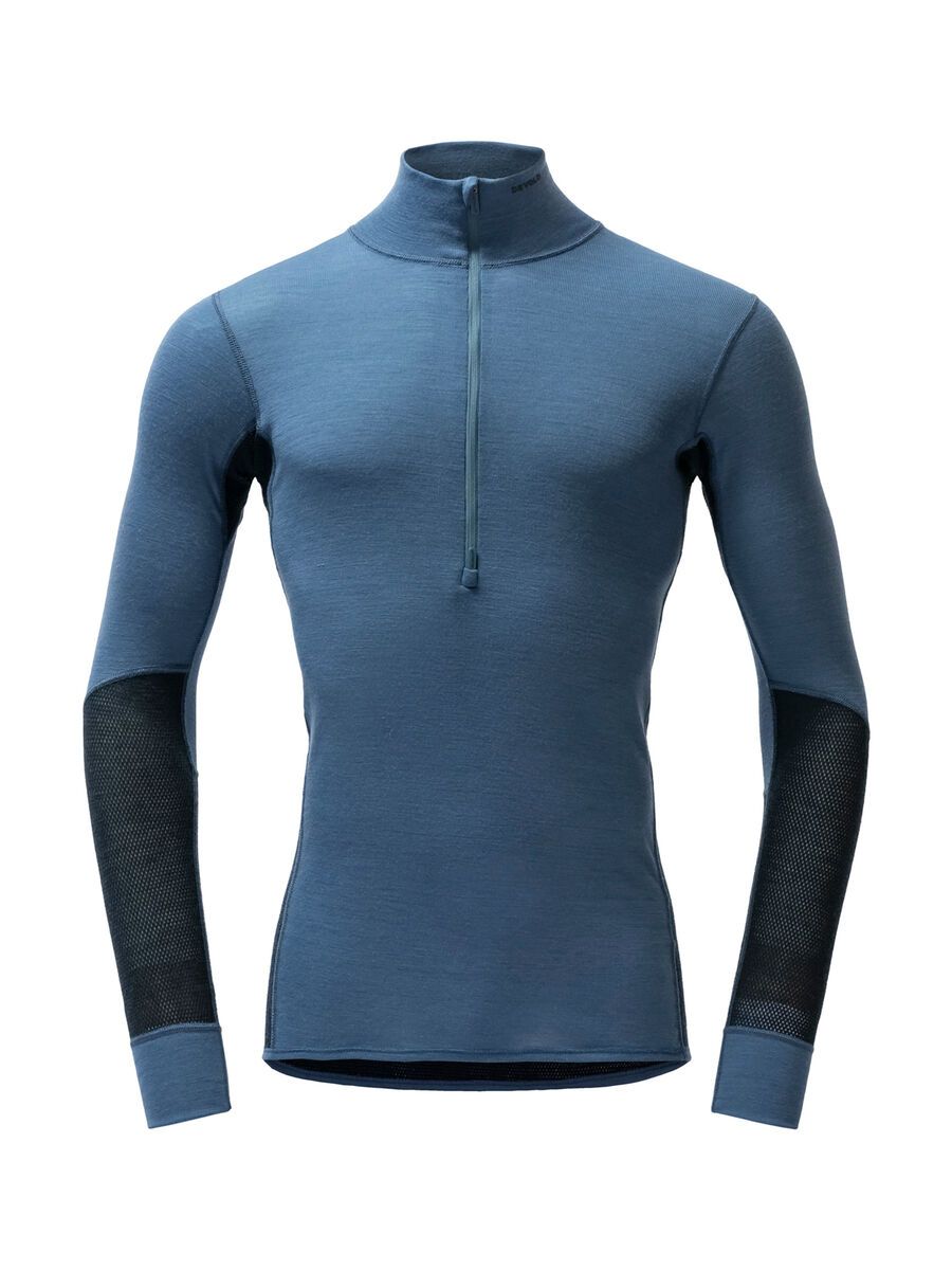 Devold Wool Mesh 190 Zip Neck Man, berry/ink - Bild 1