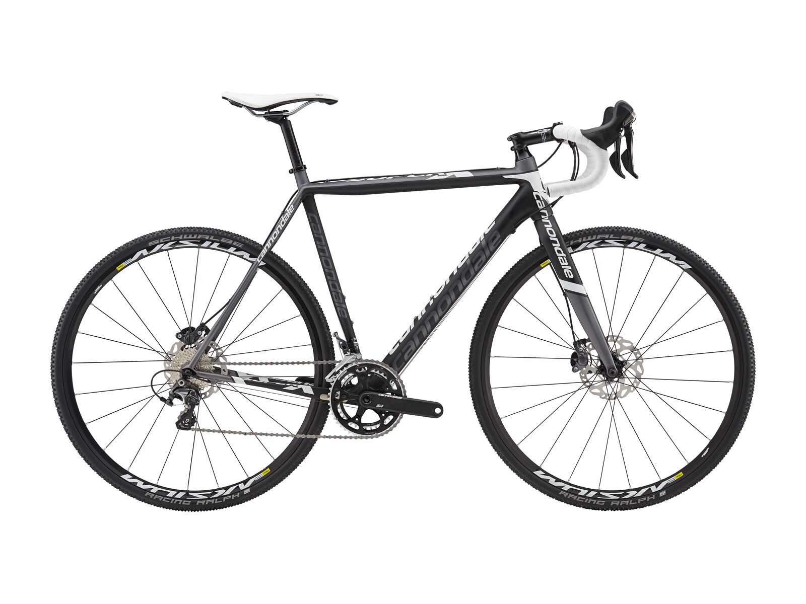 Cannondale SuperX Ultegra, jet black w/ charcoal grey and magnesium white, matte - Bild 1