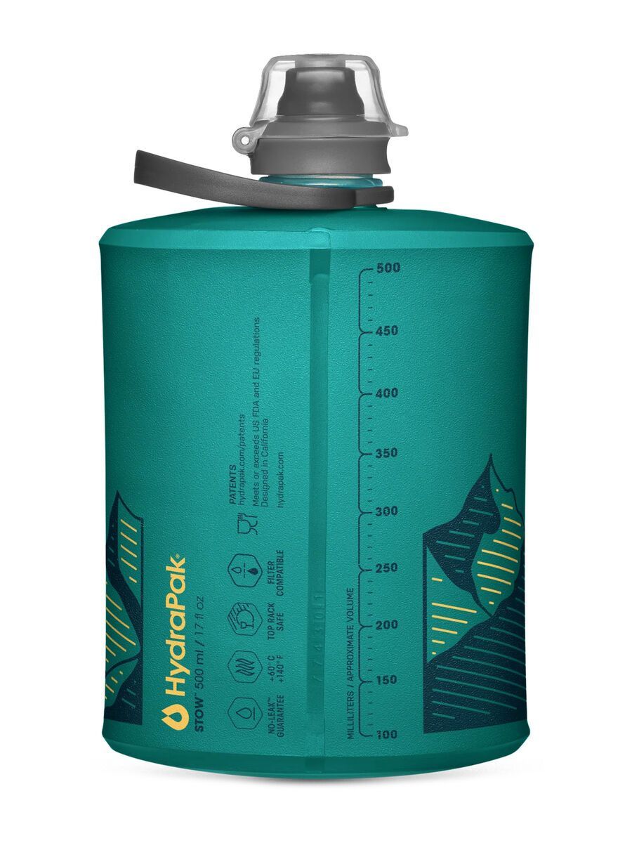 Hydrapak Stow 500 ml, glacier blue - Bild 2