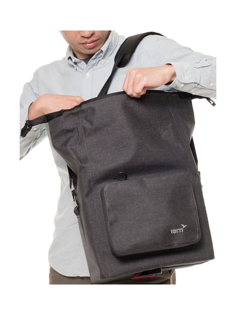 Tern Dry Goods Bag, tweed black - Bild 4