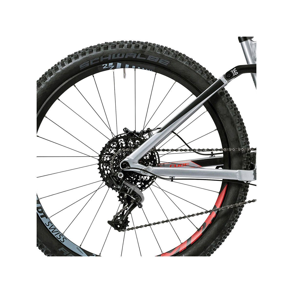 Cube Stereo 140 HPA SL 27.5, metal´n´flashred - Bild 4