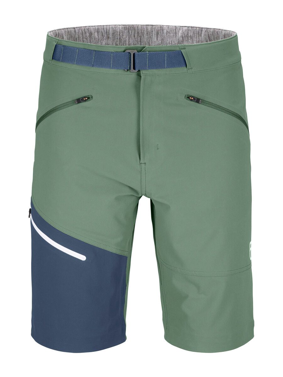 Ortovox Merino Shield Light Brenta Shorts M, green forest - Bild 1